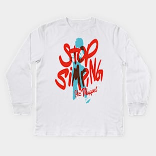 Stop simping you muppet, only one place Kids Long Sleeve T-Shirt